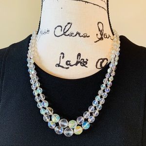 Italian Crystal Necklace Murrina Antica